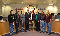 Congressman Tom O'Halleran meeting with Hopi leadership in 2020