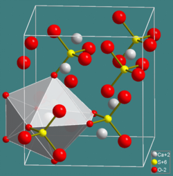 Crystal structure of anhydrite