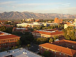 Student Union, Old Main, and Forbes building