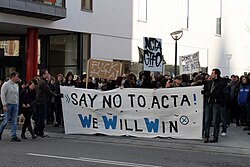 Protests in Denmark, February 2012