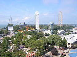 Cedar Point, the second-oldest operating amusement park in the U.S.