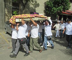 Station 14: Jesus is laid in the tomb (Baliwag Church, 2024)