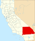 San Bernardino County map