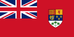 The Canadian Red Ensign was the flag of Canada pre-1965, and features a Union Flag—the flag of the United Kingdom—in the canton. Canada has a large concentration of people of British heritage.