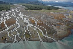 Delta on Kachemak Bay at low tide