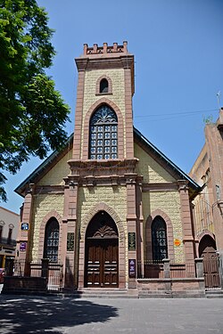 National Presbyterian Church in the historic center of San Luis Potosí, Mexico
