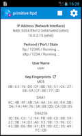 Primitive FTPd on Android, actively running an FTP and SFTP server