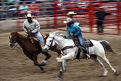 Riders at the Black Heritage Day Rodeo presented by the Black Professional Cowboys and Cowgirls Association in Humble, Texas in 2022