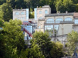 The "Vaisseau Mœbius" on the grounds of the Cité national comics museum, named for the nation's most revered bande dessinée artist