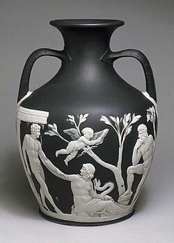 A replica of the Portland Vase by Josiah Wedgwood in the V&A