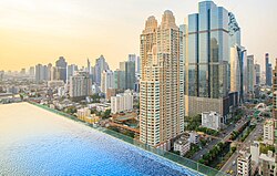 Sathorn in Bangkok is a skyscraper-studded business district that is home to major hotels and embassies.