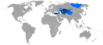 The Turkic-speaking areas