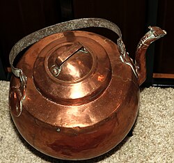 18th-century copper kettle from Norway made from Swedish copper