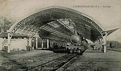 The railway station at the start of the 20th century
