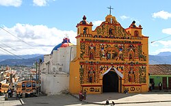 A colonial church in San Andrés Xecul