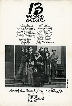 13 women 1972 exhibition poster