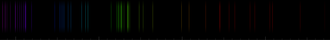 Color lines in a spectral range