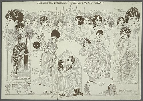 Nell Brinkley's "Impressions of Ziegfeld's Show Boat"