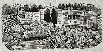 "Gran calavera eléctrica" by José Guadalupe Posada, Mexico, 1900–1913