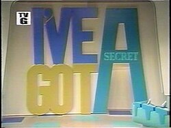 The large logo on the set in 1972