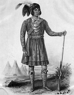 The city may have been named for the wife of Osceola. (1838 lithograph)