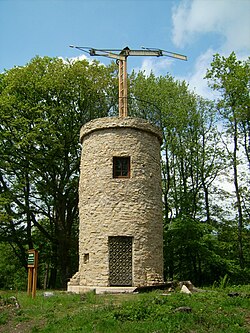 A replica of one of Chappe's semaphore towers