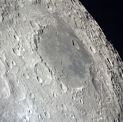 The Apollo 13 crew photographed the Moon out of the Lunar Module.