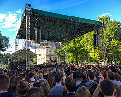 Rock band Walk the Moon performs at Fall Fest 2015