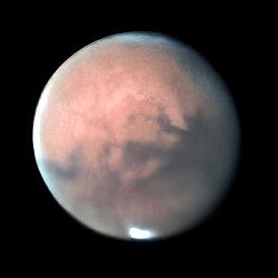 Mars seen through a 16-inch amateur telescope, at 2020 opposition