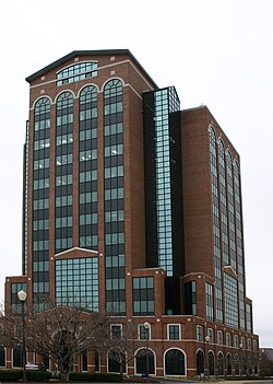 City Center was built by Joe Swanson, a major developer in the area.