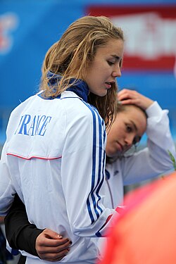 Beaugrand at the European Championships in Kitzbuhel, 2014