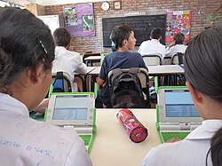 State Primary School students in Uruguay with XO computers