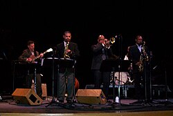 The Blue Note 7 performed at the Manchester Craftsmen's Guild on April 4, 2009.