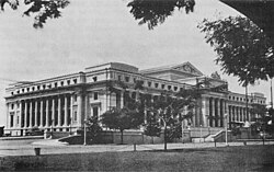 The Legislative Building on Padre Burgos Street in Ermita, which now houses the National Museum of Fine Arts, would serve as the National Library's home from 1928 to 1944.