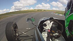 View from a race car at Wakefield Park