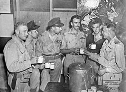 A group of No. 6 Squadron aircrew following a raid on Rabaul during November 1943