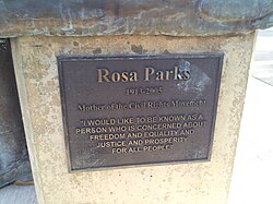 Plaque for the sculpture