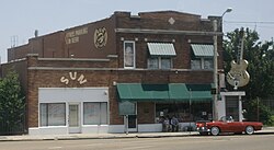 Sun Records in Memphis, Tennessee, where Lewis began his career and recorded many of his most famous singles