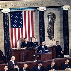 President Kennedy delivers his State of the Union Address; c. January 14, 1963