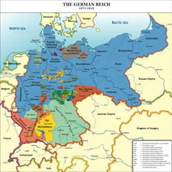 Germany since 1871: In late 1870, the south German states joined the North German Confederation which changed its name to Deutsches Reich. 'Lesser Germany' became a reality.
