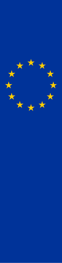 Vertical flag of Europe