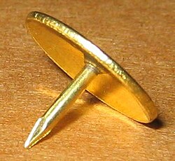 Drawing pin or thumb tack