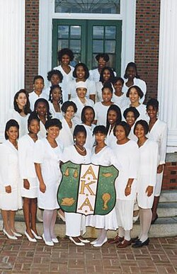 Alpha Kappa Alpha's Alpha Epsilon chapter at Virginia State University in 1994