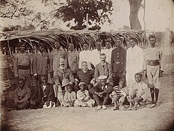 The British Governor, George Chardin Denton (1901–1911), and his party, 1905