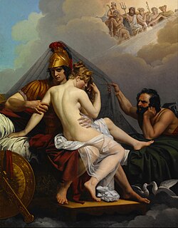 Mars and Venus Surprised by Vulcan by Alexandre Charles Guillemot (1827).