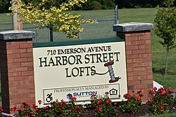 Sign of West Harbor Street Lofts