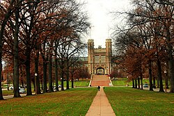 View of Danforth Campus