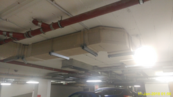 Vermiculite board used for ductwork fireproofing