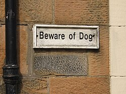 Notice at the Glasgow Necropolis