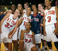 UT Tyler women's basketball team